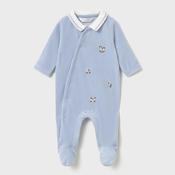 Mayoral Velour Babygrow - Sky