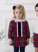 Miranda Tartan Dress - Red image