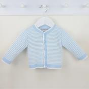 Pex Striped Cardigan - Blue