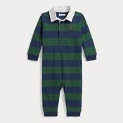 Ralph Lauren Rugby Stripe Romper - Green image