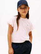 Tommy Hilfiger Frilled Sleeve T-Shirt - Pink image