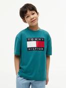 Tommy Hilfiger Heritage Flag T-Shirt - Platinum Teal image
