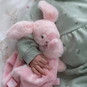 Ziggle Bunny Comforter - Pink