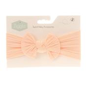 Ziggle Top Bow Headband - Soft Peach