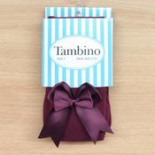 Tambino Girl's Bow Tights - Burgundy
