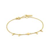 Ania Haie Gold geometry drop Discs Bracelet image