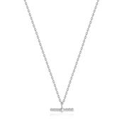 Ania Haie Silver Rope T-bar Necklace image