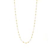 SJSB02602 natural white stone bead necklace image