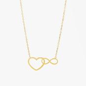 SJSB5599 Heart necklace with infinity entei image