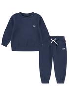 Levis navy baby logo sweatshirt &amp;amp; joggers set