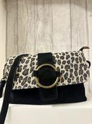 Suede Leopard Crossbody Bag image