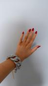 Crystal embellish link bracelet