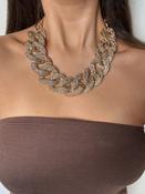 Crystal embellish link necklace image