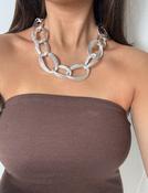 Ridged link necklace image