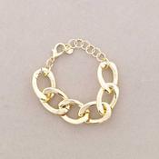 Smooth Gold Links Adjustable Bracelet 532 image