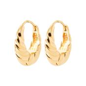 Wind Over Water Twisted Huggie Earrings image