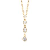 Classic Cuteness Cubic Zirconia Drop Necklace image