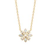 True Story Cubic Zirconia Floral Pendant Necklace image