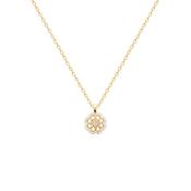Flower Garden Floral CZ Pendant Necklace image