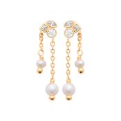 Better Off Freshwater Pearl &amp; Cubic Zirconia Drop Earrings image