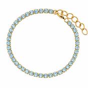 Glamour Light Blue CZ Tennis Bracelet image