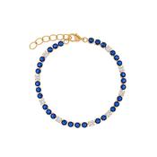 No Apologies Blue &amp; White CZ Tennis Bracelet image