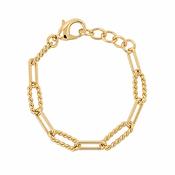 Old Record Mixed Link Chain Bracelet image