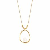 Sea Lullaby Natural Pearl Pendant Necklace image