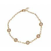 Step Back Bracelet Bezel Set CZ image