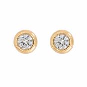Windsor Bezel-Set CZ Stud Earrings image