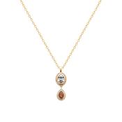 Twin Orbit Pendant Necklace image