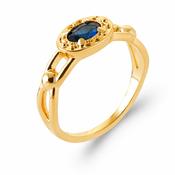 Nostalgia Ring Sapphire Blue CZ image