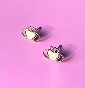 Don’t Kill My Vibe - Heart Strong Beag Claddagh Stud Earrings Gold