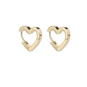Don’t Kill My Vibe - Not Yer Average Heart Hoop Earring Gold