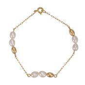 Momuse Gild Filled Bean &amp; Baroque Pearl Bracelet image