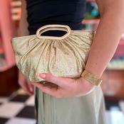 Alize Gold Clutch Bag image