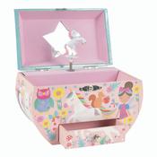 Floss &amp; Rock Rainbow Fairy Oval Musical Jewellery Box image