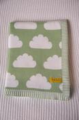 Babyboo Blanket Clouds in Apple Green image