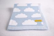 BabyBoo Organic Cotton Blue Clouds Blanket image