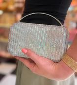 Selina Silver Clutch Bag image
