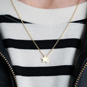 Shining Star Necklace, Gold image