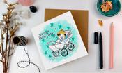 Welcome Baby Boy Greeting Card