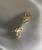 Don’t Kill My Vibe - Grà Stud Earrings, Gold image