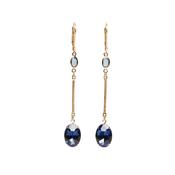 Ella Drop Earrings - Vintage Blue