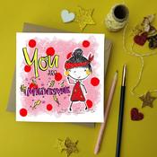 You are Mnáwesome Greeting Card image