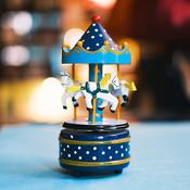 Musical Carousel - Large Blue
