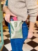 Rimini Leather Crossbody, Gold image