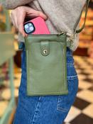 Rimini Leather Crossbody Khaki Green image