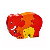 Red Elephant &amp; Baby Jigsaw image