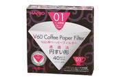 Hario V60 Paper Filter 01 Dripper 40 Sheets - Bleached image
